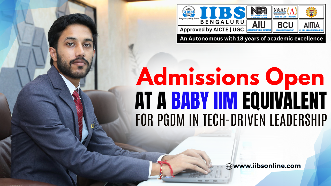 Admissions Open at a Baby IIM Equivalent for PGDM in Tech-Driven Leadership