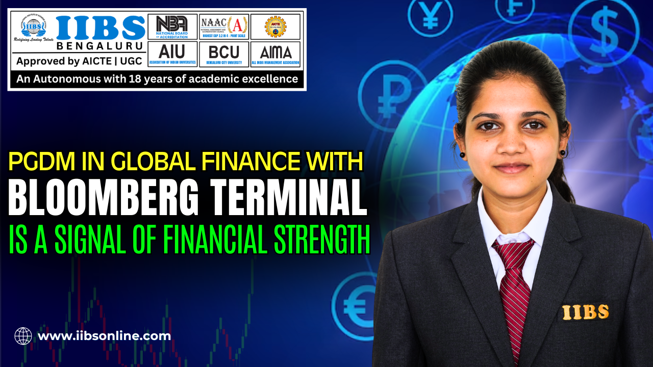 PGDM in Global Finance with Bloomberg Terminal Is a Signal of Financial Strength
